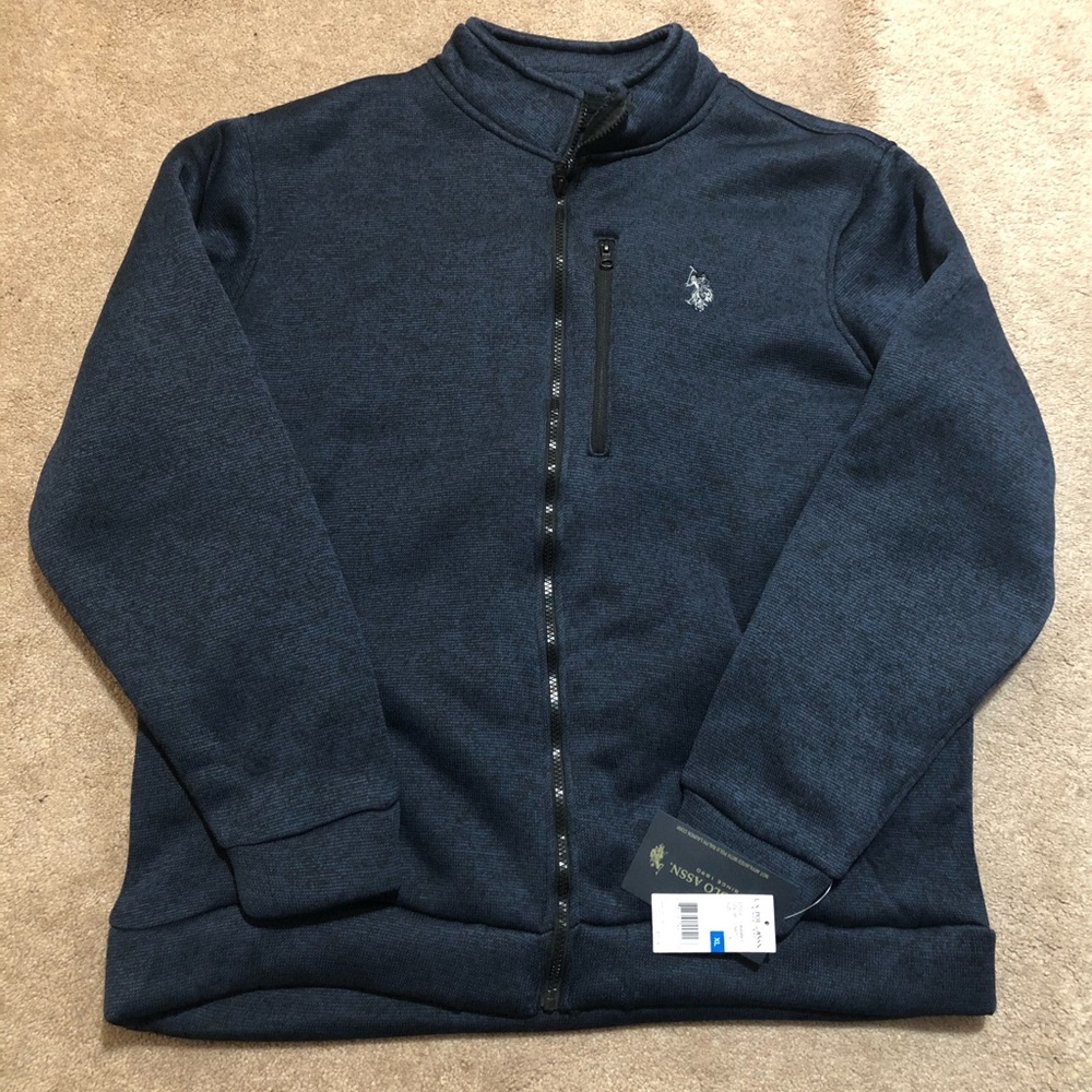 $$NEW$$ U.S. Polo Full Zip Sweater - XL $$$